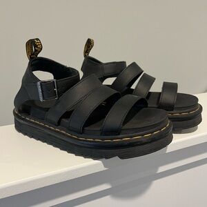 Dr. Martens Black Strap Sandals